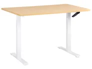 Työpöytä säädettävä DESTINES 120 cm 72 cm Vaaleanruskea/valkoinen_1000506