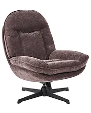 Nojatuoli pyörivä AREMARK Chenille Tummanruskea_1162086