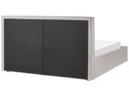 Ottoman Bed MOISSAC Fabric Light Grey 180 x 200 cm (EU Super King)_873971