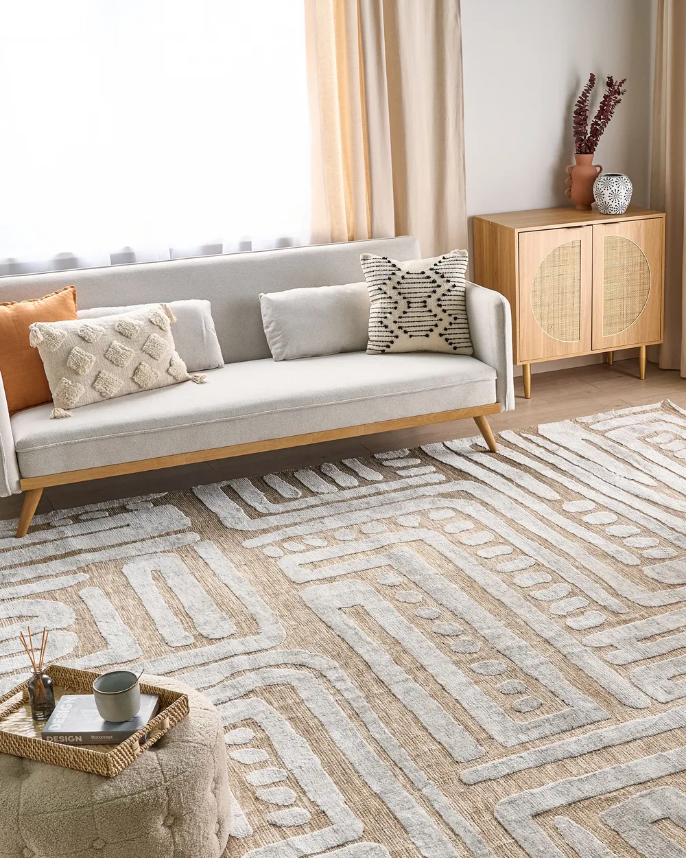 Matto MANDAI Beige 300 x 400 cm