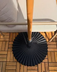 Parasol Base CAREZZA Round Black 21 kg_1159230