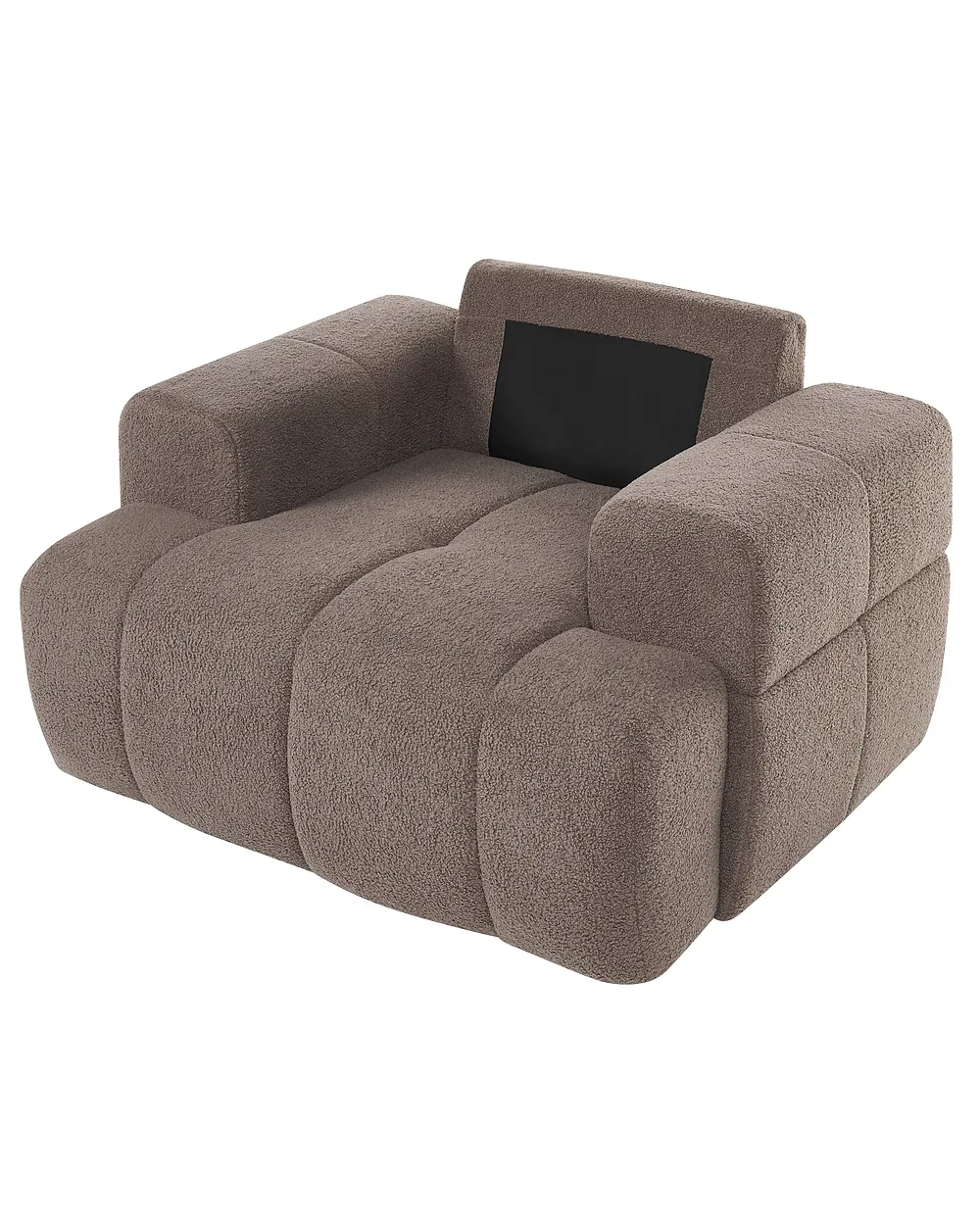 Lenestol NARILLA Bouclé Gråbrun_1161491