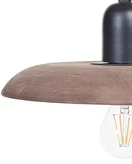 Pendant Lamp MANJEERA Mango Wood Dark Brown_867741