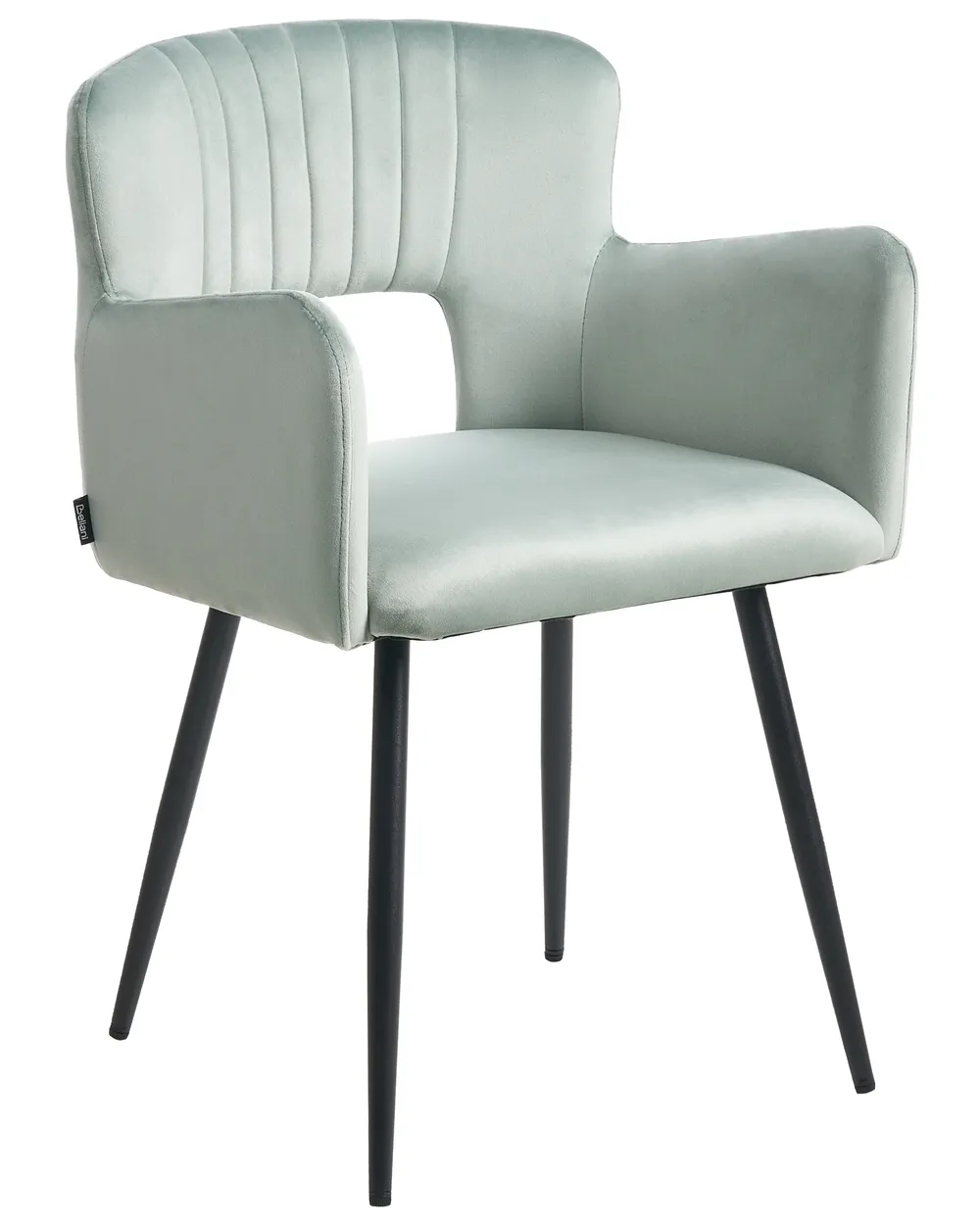 Set med 2 matstolar SANILAC Sammet Ljusblå_1049884