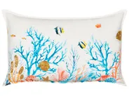 Set of 2 Decorative Cushions EELGRASS 30 x 50 cm Cotton Multicolour Animal Pattern_893046