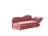Right-Hand Chaise Longue MERI with Storage Velvet Pink_914302