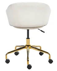 Skrivbordsstol KENMORE Sammet Off-White_1142972