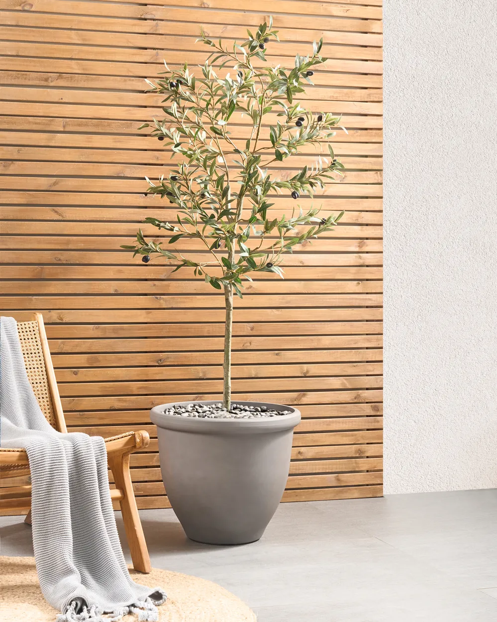 Blomkruka TESALIA 49 cm Grå_954136