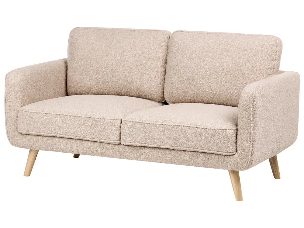 Sofa 2 Seater KILJA Boucle Beige_1113540