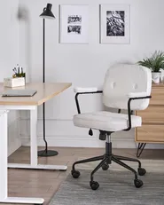 Desk Chair PAWNEE Boucle Off-White_1016759
