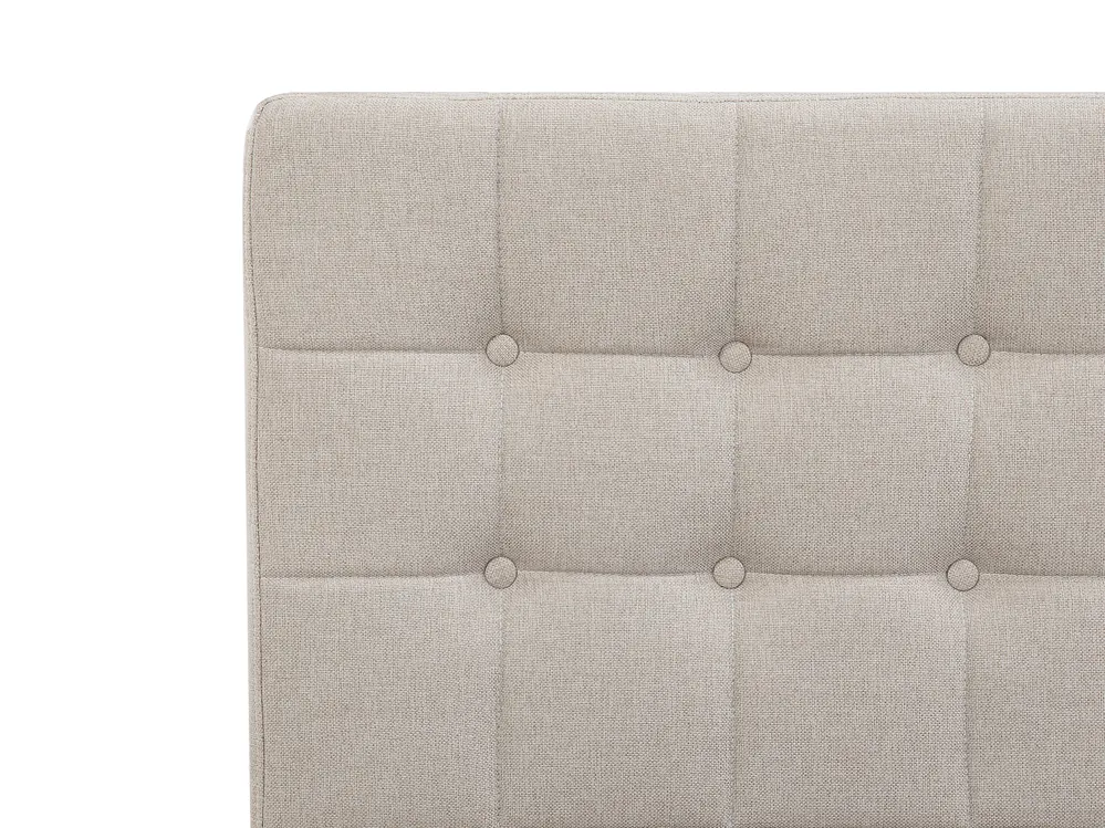 Adjustable Bed Fabric DUKE 90 x 200 cm (EU Single) Beige_734475