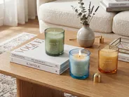 Set of 3 Scented Candles SHEER JOY Soy Wax Fresh Notes_874583