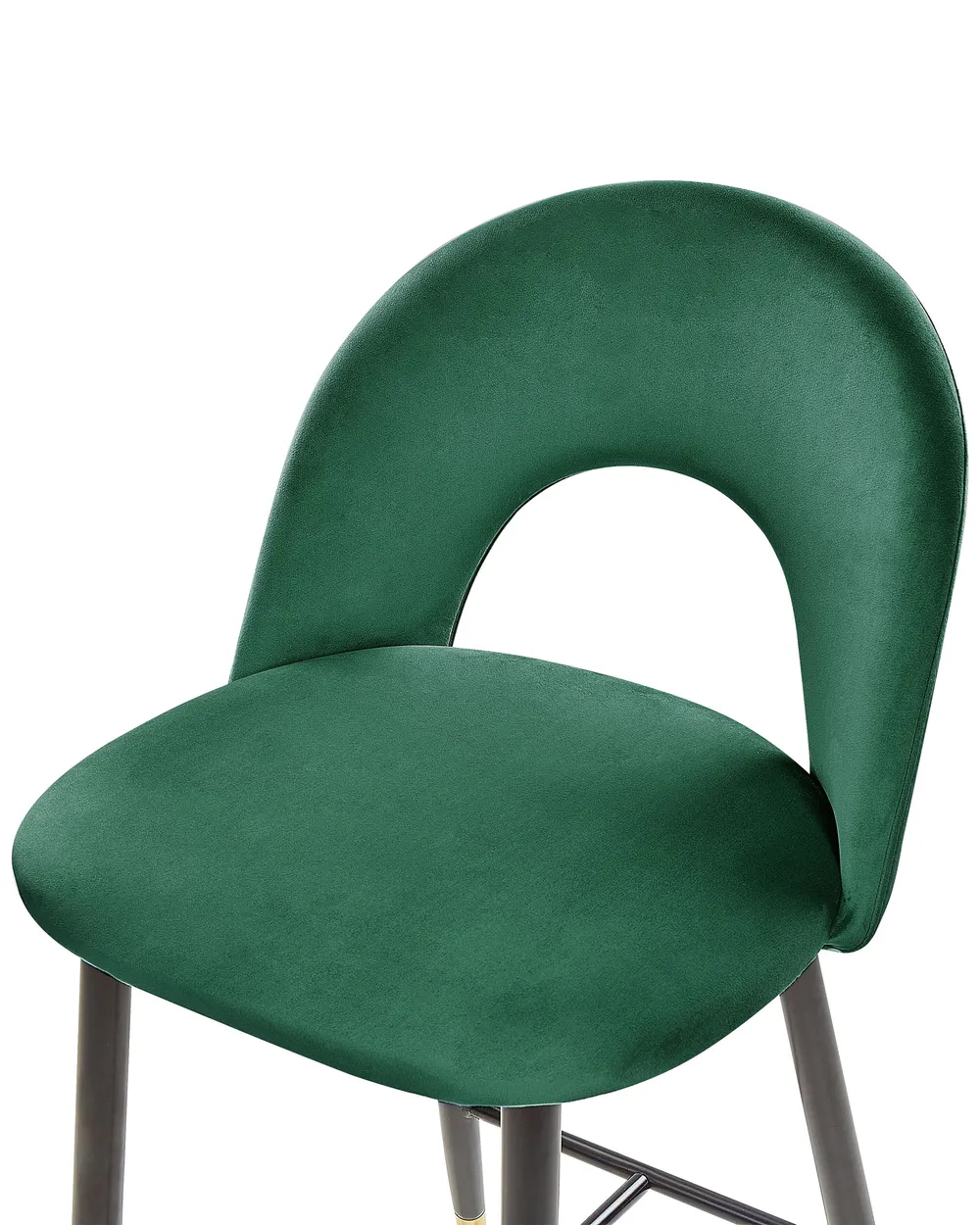 Set med 2 barstolar FALTON Sammet Smaragdgrön_871424