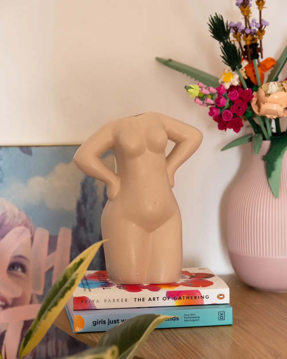 Flower Vase KILKIS 24 cm Ceramic Beige_958254