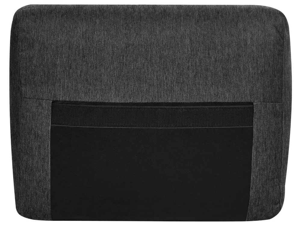 Living Room Set 4 Seater KILDAL Fabric Black_1058752
