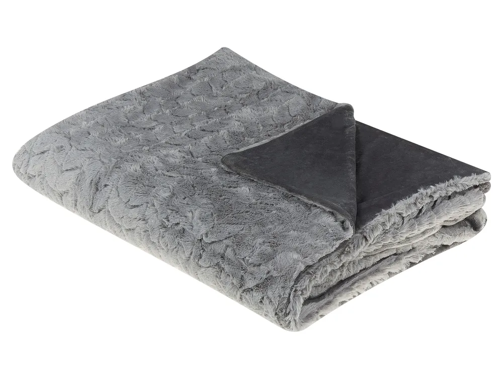 Blanket SARASWATI 150 x 200 cm Light Grey