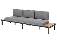 Garden Lounge Set with Table 5 Seater FIVIZZANO Acacia Wood Dark Grey_1161094