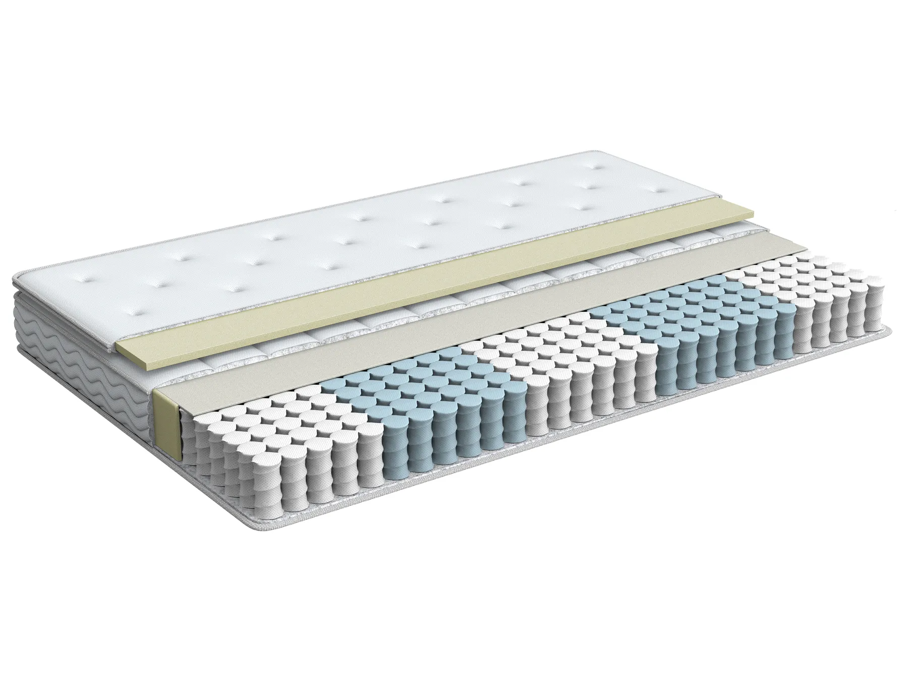 Memory Foam Pocket Spring Mattress AURA HYBRID PRO H2/3 Medium 180 x 200 cm (Super King Size)_809697