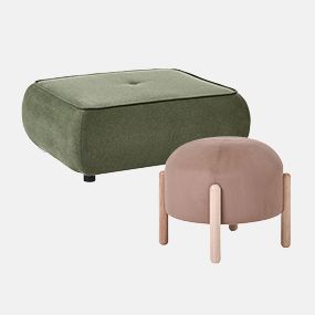 Upholstered Pouffes & Stools