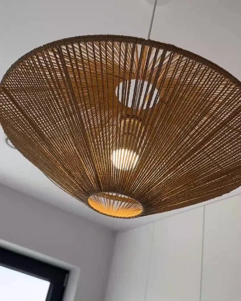 Pendant Lamp CAVES Paper Rope Natural_1065750