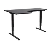 Electric Adjustable Corner Desk DESTINES 160 cm 109 cm Black Left Hand_927783