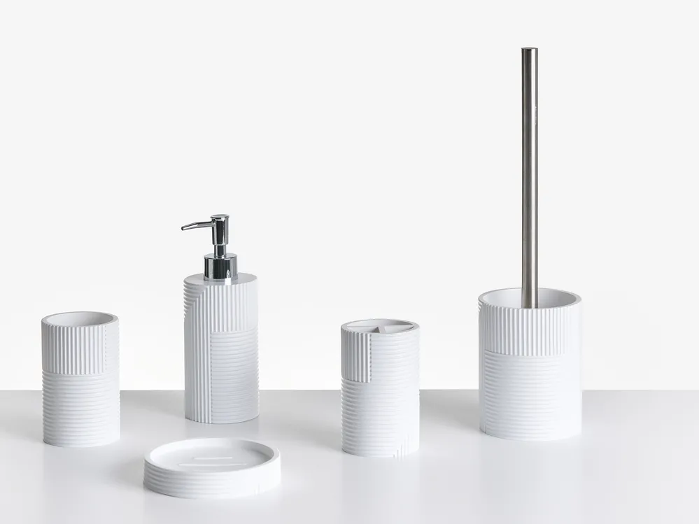 5-Piece Bathroom Accessories Set SEPAHUA White