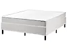 Divan Bed without Headboard Fabric COUNTESS 140 x 200 cm (EU Double) Light Grey