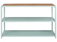 Outdoor Kitchen Island AVETRANA Light Green Metal_1079306