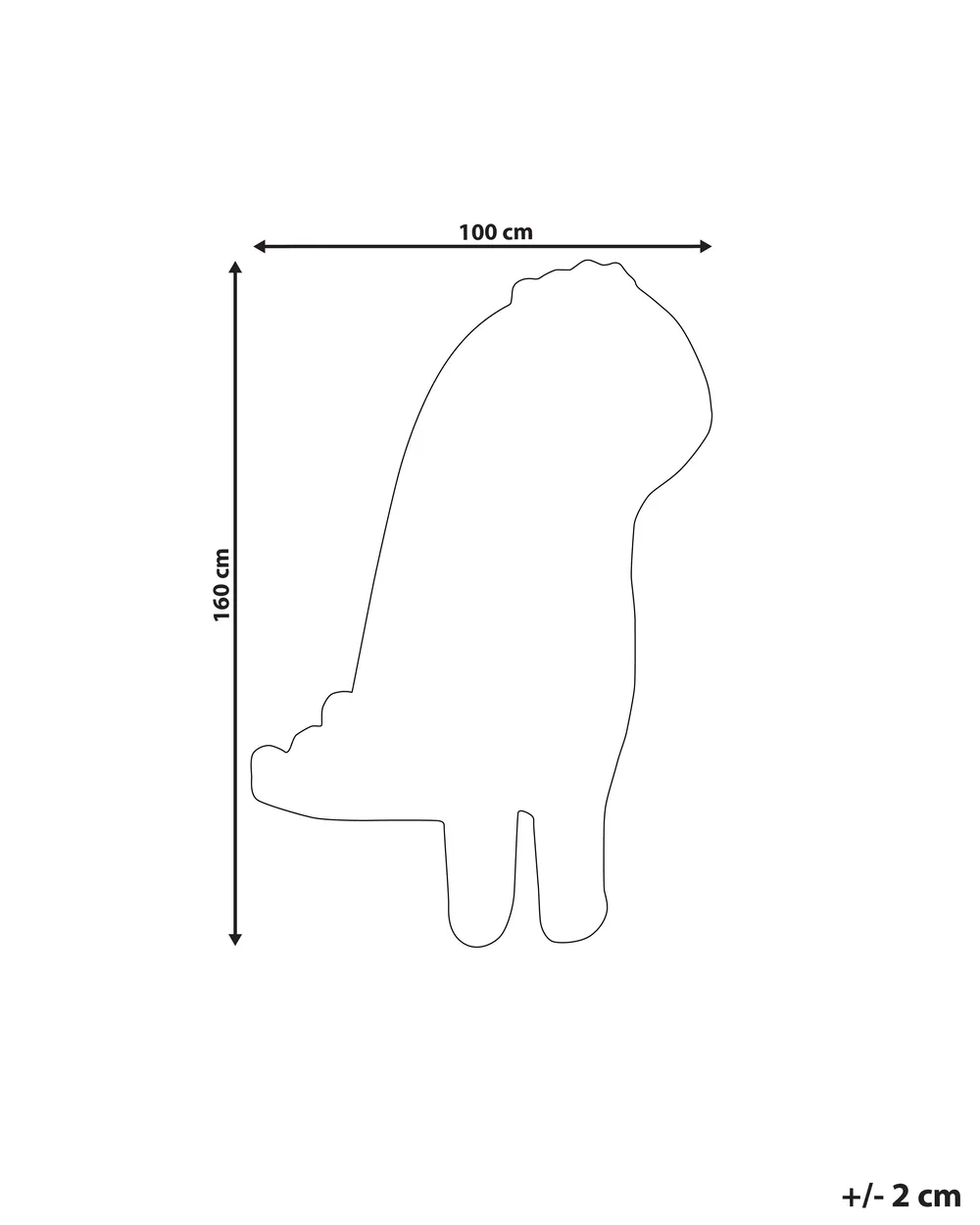 Kids Rug DINO Grey 100 x 160 cm Wool_910746