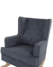 Rocking Chair TRONDHEIM Fabric Dark Grey_775794