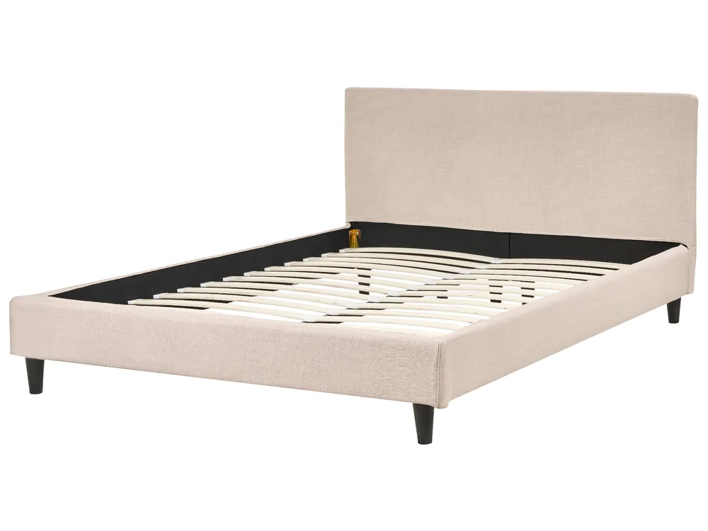 Bed Frame Cover FITOU 140 x 200 cm Beige_876115