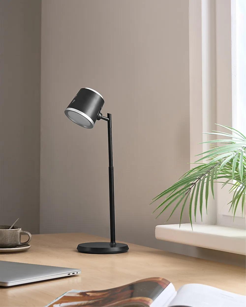 Trådlös LED-bordslampa LIBRA med dimmer Svart_1186964