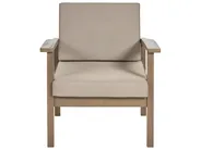 Garden Lounge Set with Table 4 Seater MANILA Acacia Wood Dark Brown_862466
