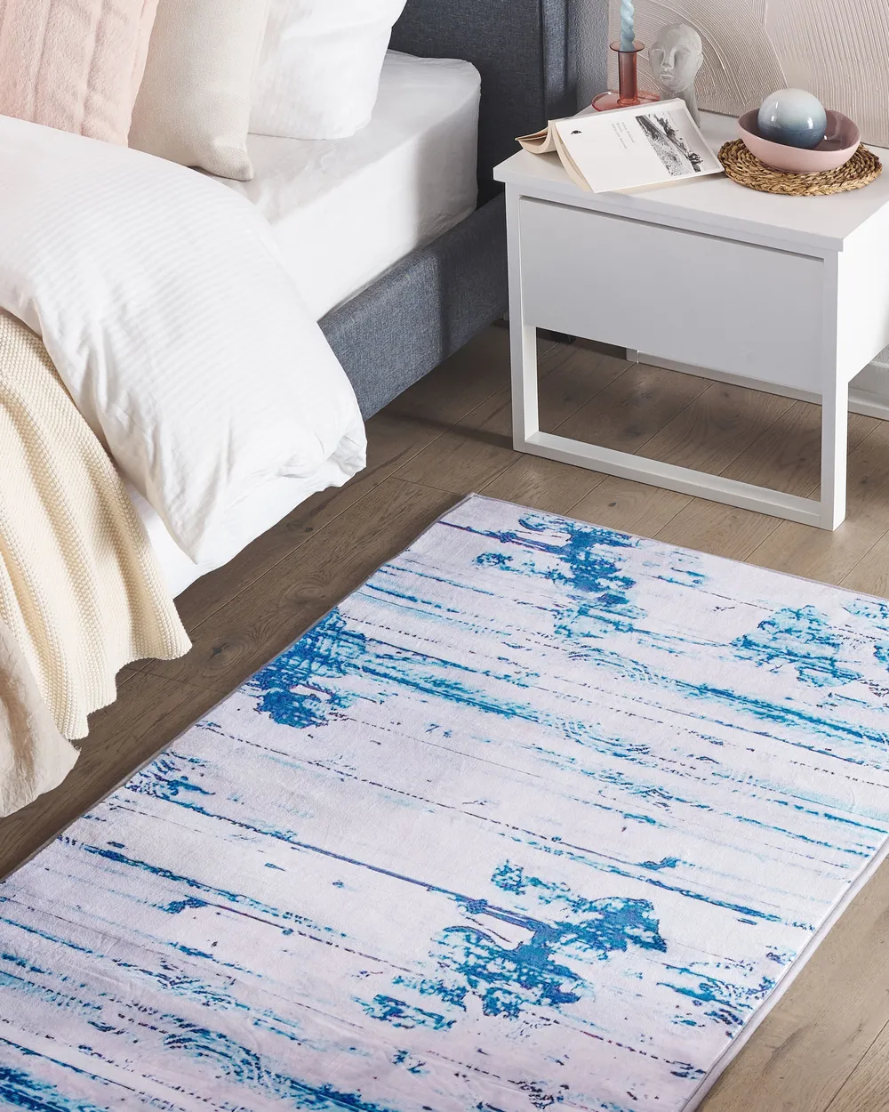 Rug BURDUR Blue 80 x 150 cm