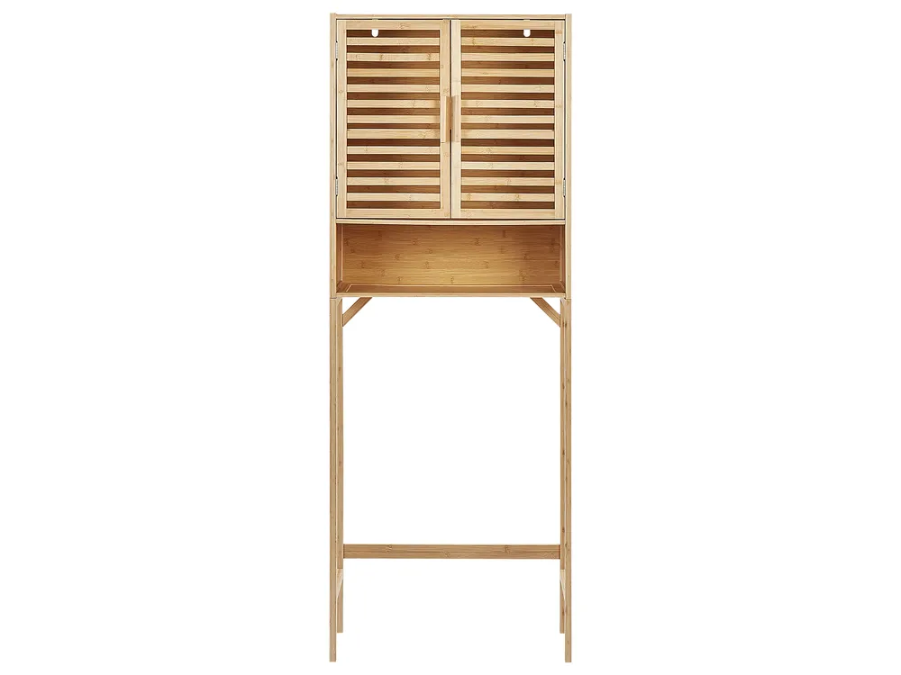 Bathroom Cabinet OKARCHE Bamboo 63 cm Light Brown_926229