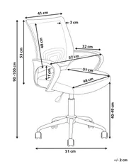 Office Chair SOLID Black/ White_1165488