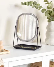 Makeup Mirror LED DORDOGNE Silver_848333