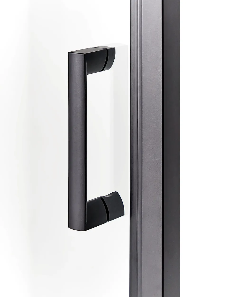 Duschväggar DARLI 700 x 700 x 1850 mm Svart_944128