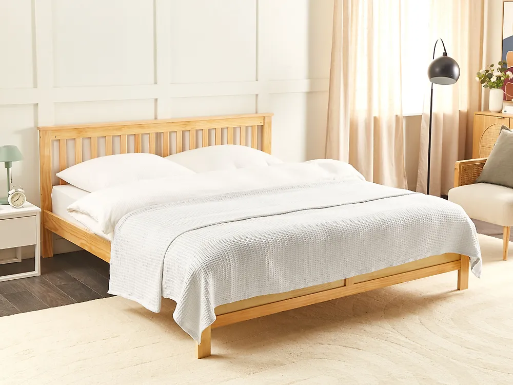 Sängöverkast RAGALA Bomull 200 x 220 cm Ljusbeige_1184941