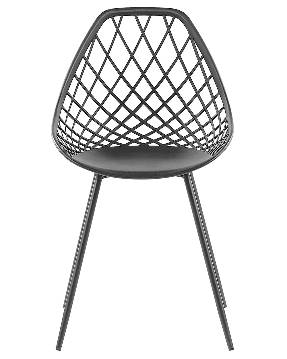 Set of 2 Dining Chairs CANTON Black_775158