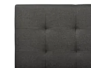 Bed Fabric LA ROCHELLE 140 x 200 cm (EU Double) Dark Grey_744996