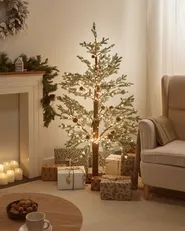 Outdoor Decoration LED LAUGARAS 150 cm Christmas Tree Green_1025665