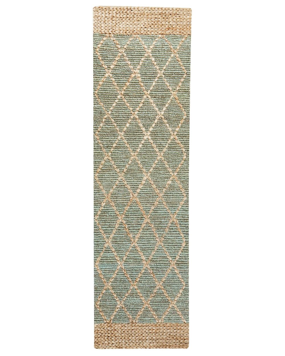 Teppe TELLIKAYA Grønn 80 x 300 cm Jute