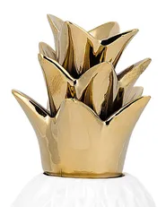 Koriste Ananas TYANA Keramiikka Valkoinen_796330