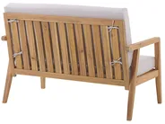 Garden Lounge Set with Table 4 Seater PALLANO Acacia Wood Taupe_777925