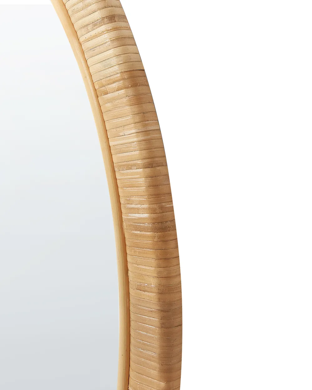 Wall Mirror ANLEZY 80 cm 80 cm Rattan Natural_938867