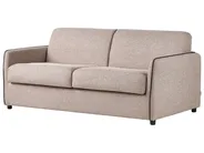 Sofa Bed 2 Seater ISHOJ Fabric Light Brown_939988