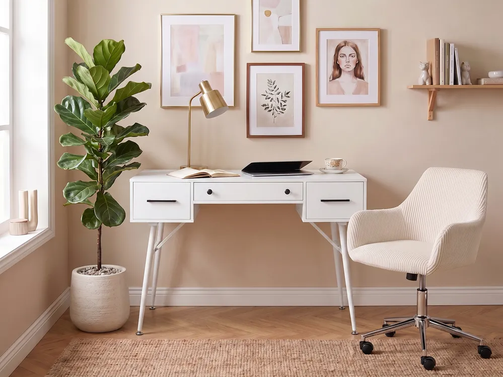 Home Office Desk MARFLA 120 cm 50 cm White