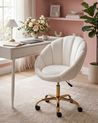 Desk Chair ANNABELLE Velvet Off-White