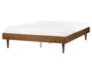 Säng med lamellram TOUCY 160 x 200 cm Brun askfanér_909695